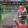 Christmas in August, August 25 - 27