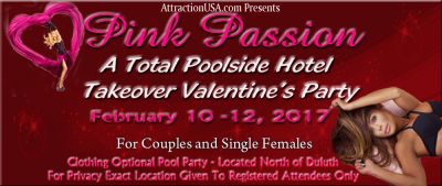 Pink Passion Valentine's Total Poolside Hotel Takeover Weekend