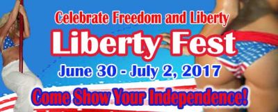 Liberty Fest Weekend, Friday to Sunday, June 30 to July 2, 2017