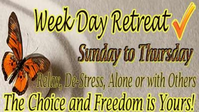 Week Day Retreat, Sunday to Friday, July 25 - 30