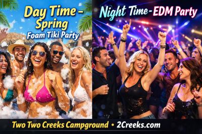 Spring Foam Tiki Party, Weekend, Friday to Sunday, June 19-21, 2026